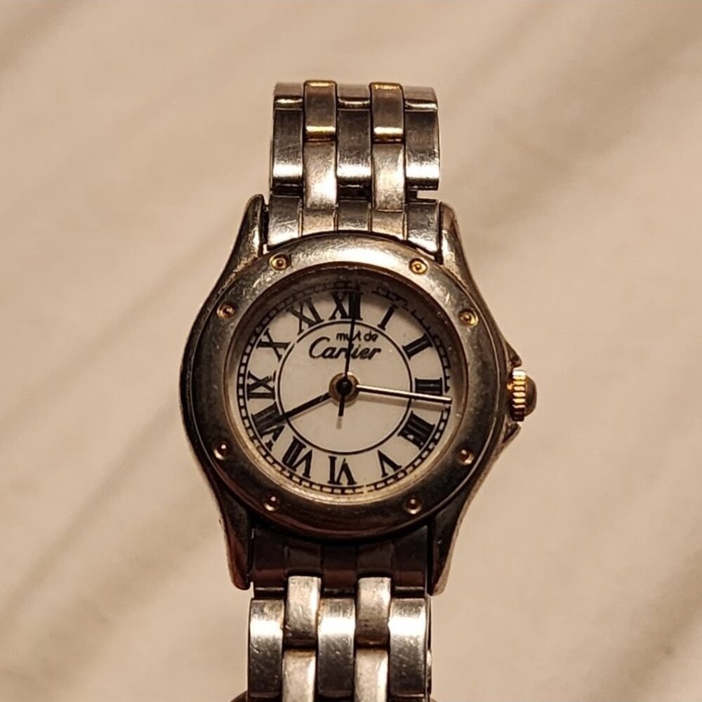 ON HOLD - Vintage Must de Cartier Cougar Stainless Steel Watch